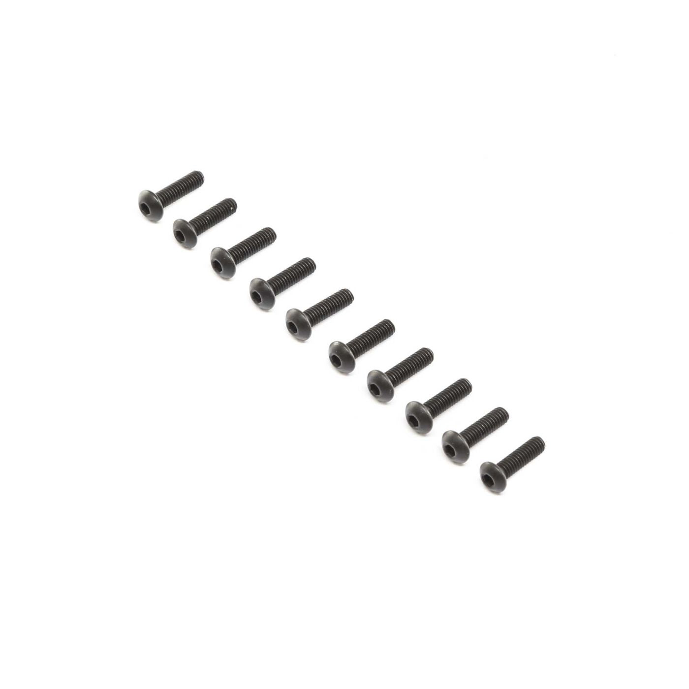 Losi Button Head Screws, Stl, BO, M4 x 14mm (10) LOS255014