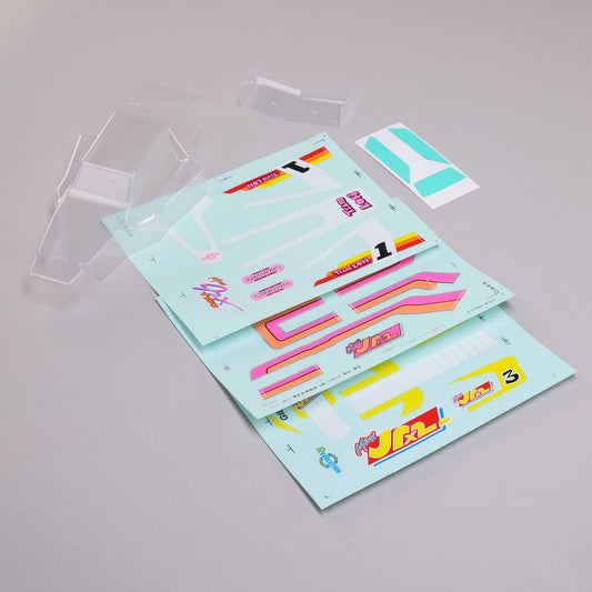 Losi Body & Wing, Clear: Mini JRX2 LOS310002