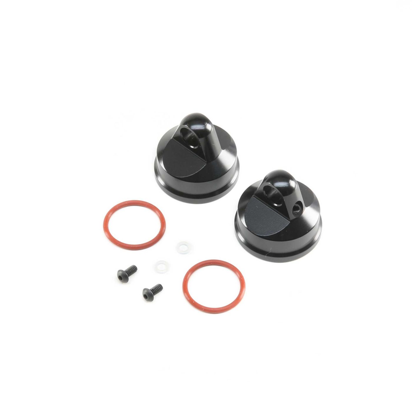 Losi Shock Cap, Aluminum, Black (2): LST/2, 3XL-E LOS343000