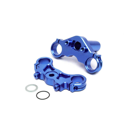 Losi Aluminum Triple Clamp Set, Blue: PM-MX/SM LOS364003