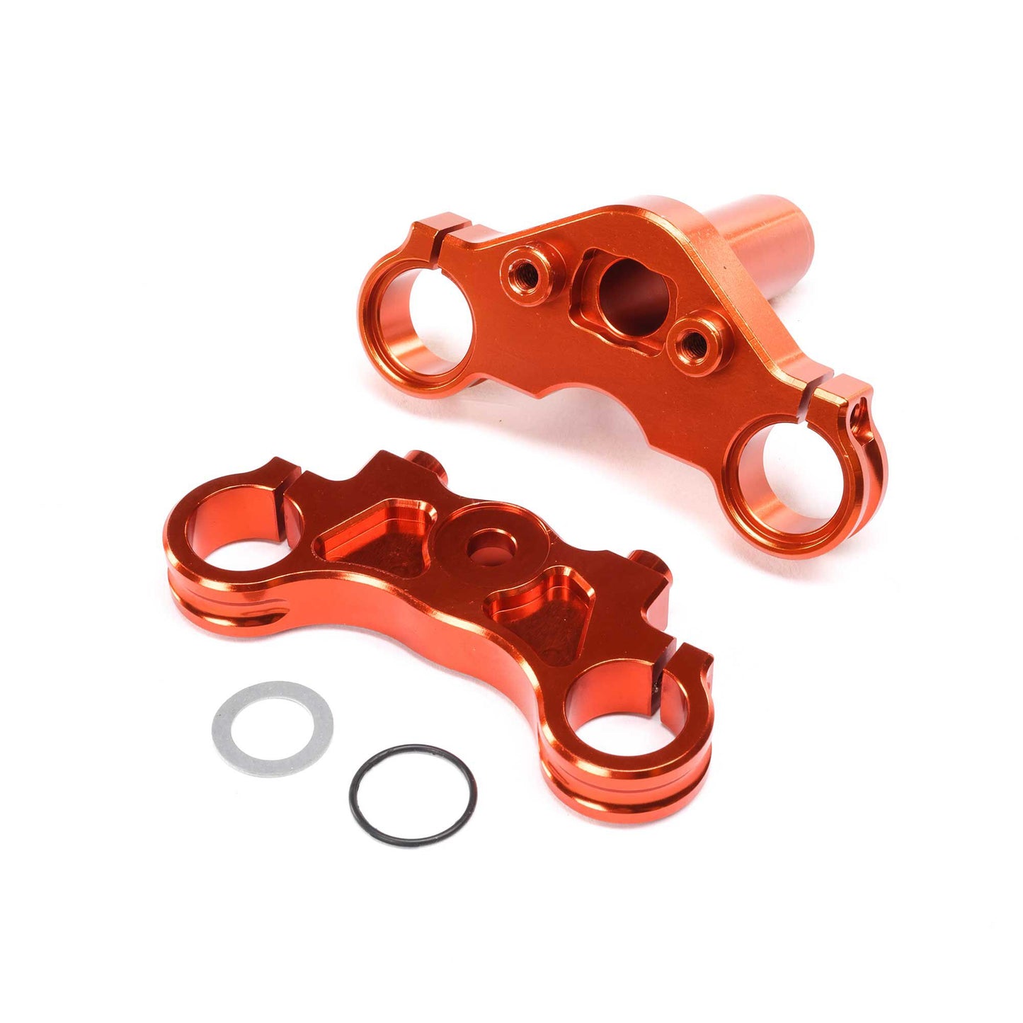 Losi Aluminum Triple Clamp Set, Orange: PM-MX/SM LOS364004