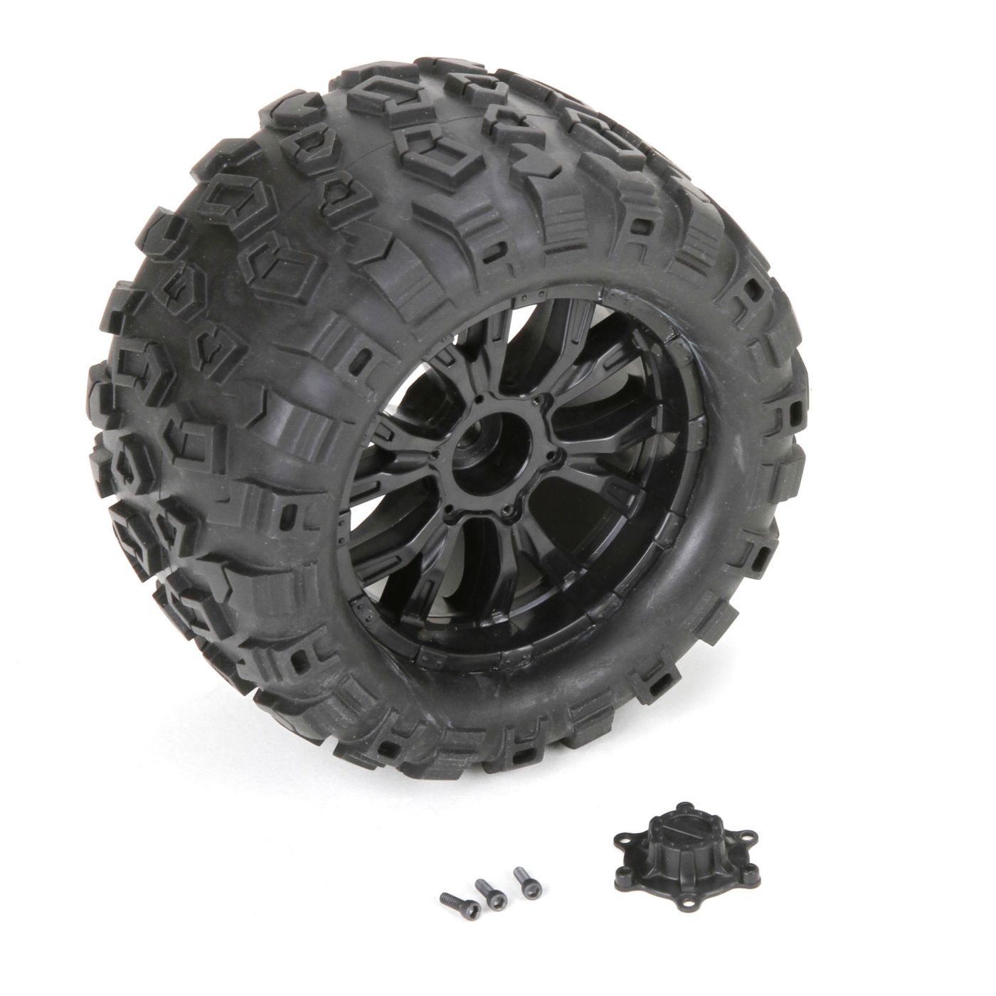 Losi Wheel and Tire Mounted (2): TEN MT LOS43010