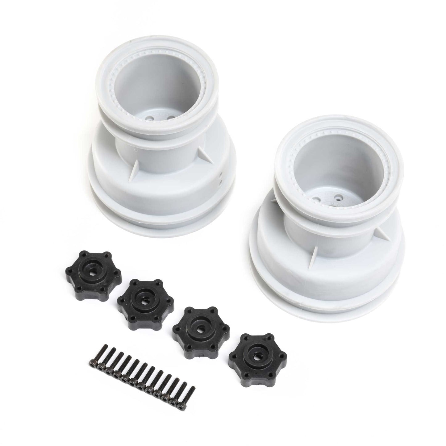 Losi MT Wheel, Silver (2): LMT LOS43033
