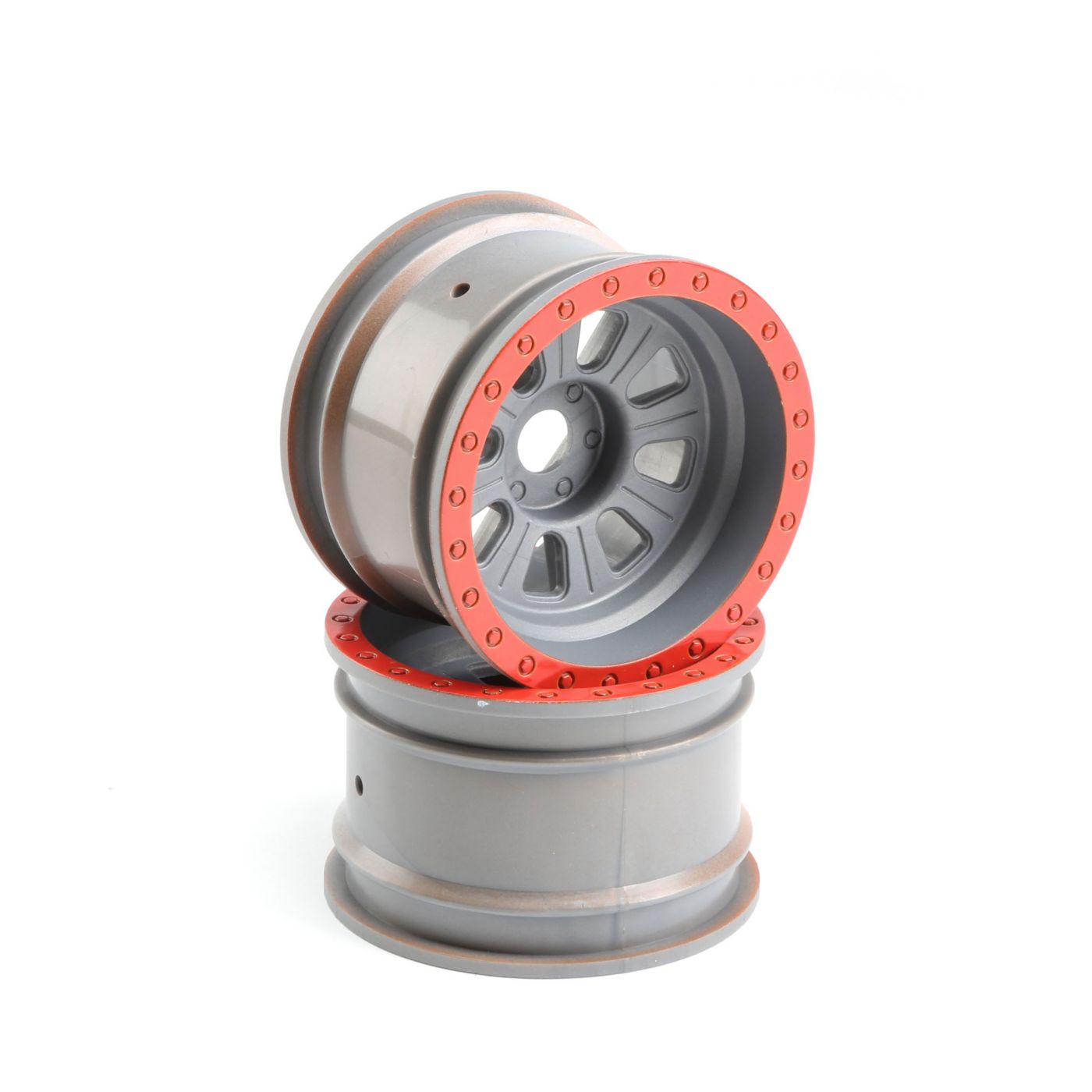 Losi Wheel, Silver (2): Super Rock Rey LOS45027