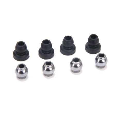Losi Upper Shock Bushings&Lower Shock Pivot Ball(4):CCR LOSA5012