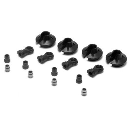 Losi 15mm Shock Ends, Cups, Bushing: 8B 2.0 LOSA5435