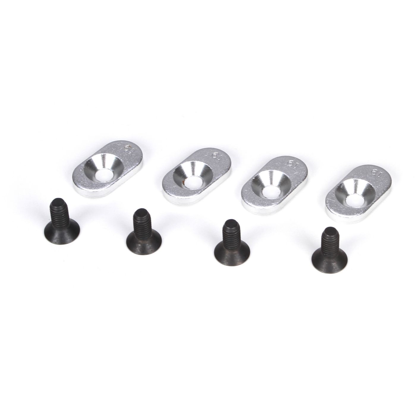 Losi EngineMntInserts & Screws,20T(4):5IVE-T,MINI WRC LOSB5802