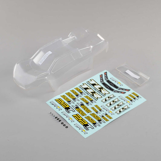 TLR Body Set, Clear, w/Stickers: 22T 4.0 TLR230011