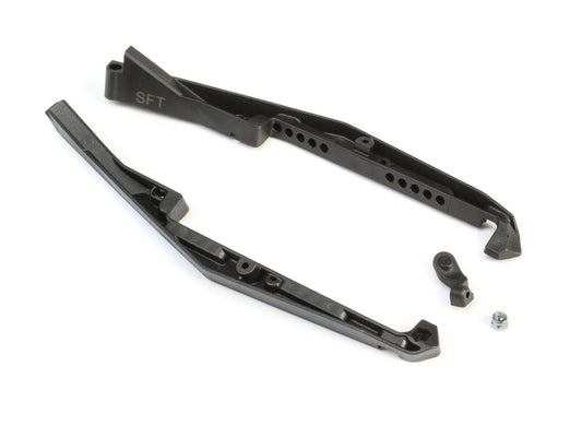 TLR Mud Guard Set, Soft, w/Fan Mount: 22 5.0 TLR231073