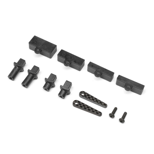 TLR Carbon Tab Battery Mount Set: 22X-4 TLR231102