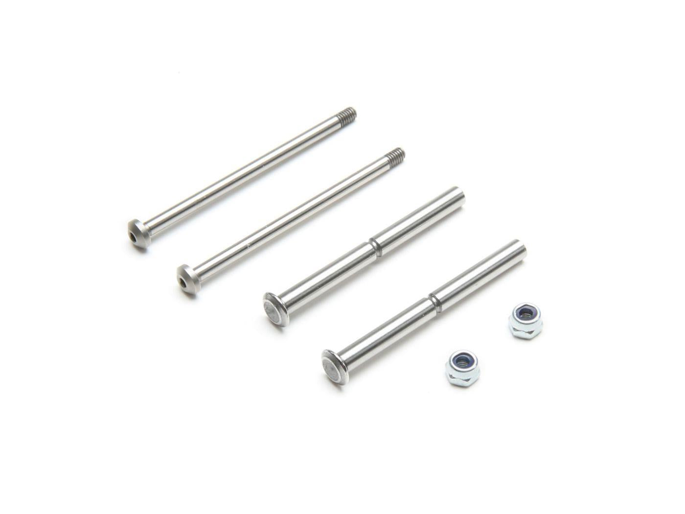 TLR Front Hinge Pin and King Pin Set, Polished: All 22 TLR234098