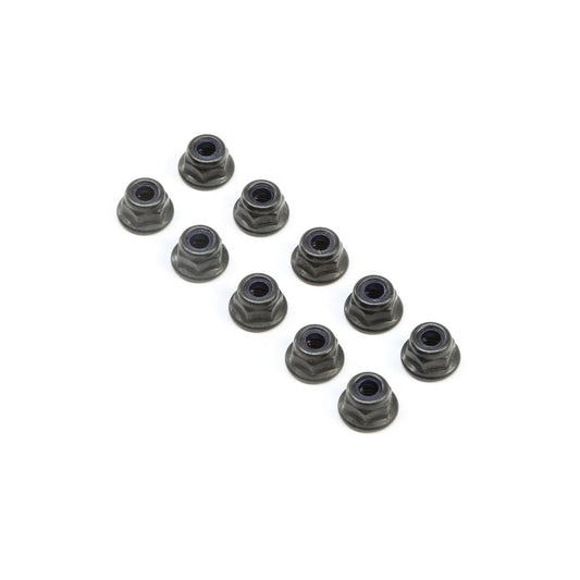 TLR M4 Flanged Lock Nuts (10) TLR245017