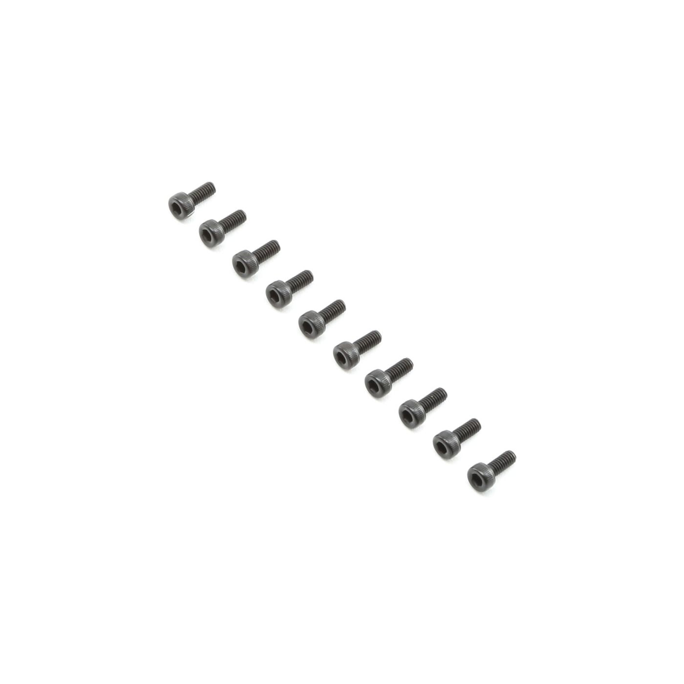 TLR Cap Head Screws, M2.5x6mm (10) TLR255003