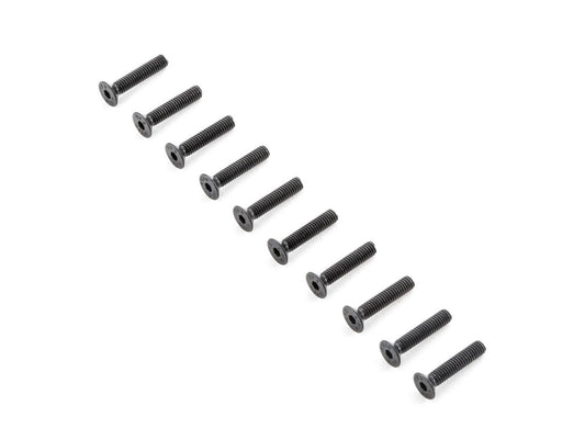 TLR Flat Head Screws, M4x20mm (10) TLR255014