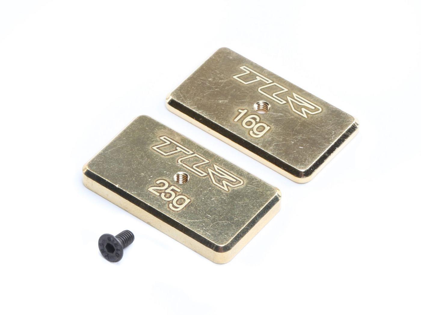 TLR Rear Brass Weight Set, 16g & 25g: 22 5.0 TLR331041