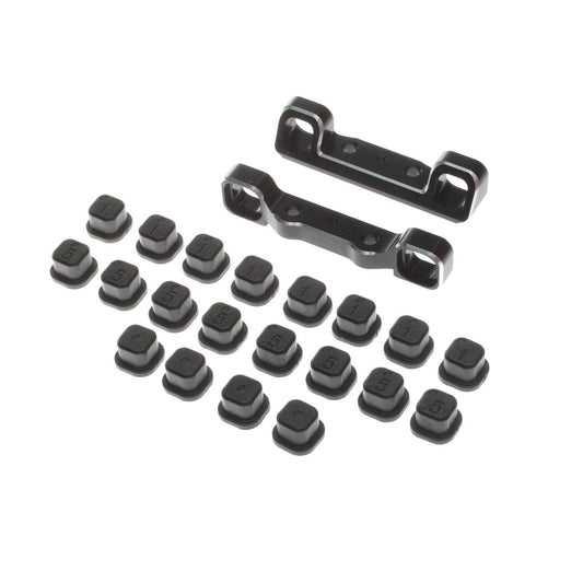 TLR Adjustable Pivot Set, C & D, Black: 22 5.0 TLR334062