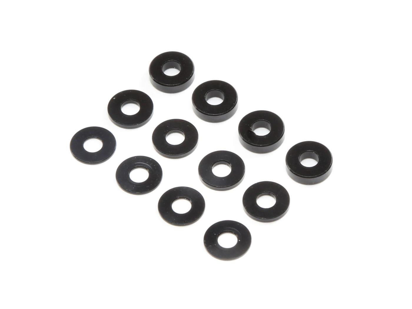TLR M3 Aluminum Washer Set, Black (4ea) TLR336006