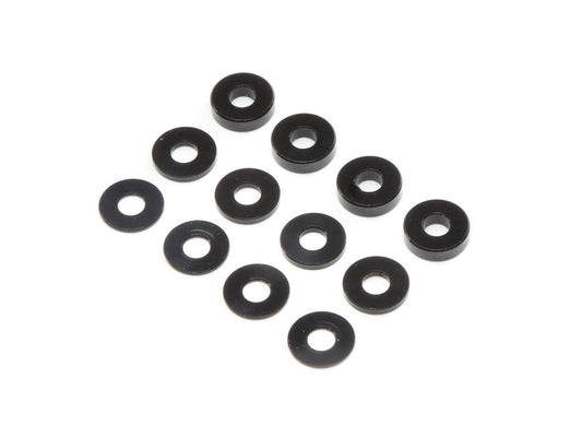 TLR M3 Aluminum Washer Set, Black (4ea) TLR336006
