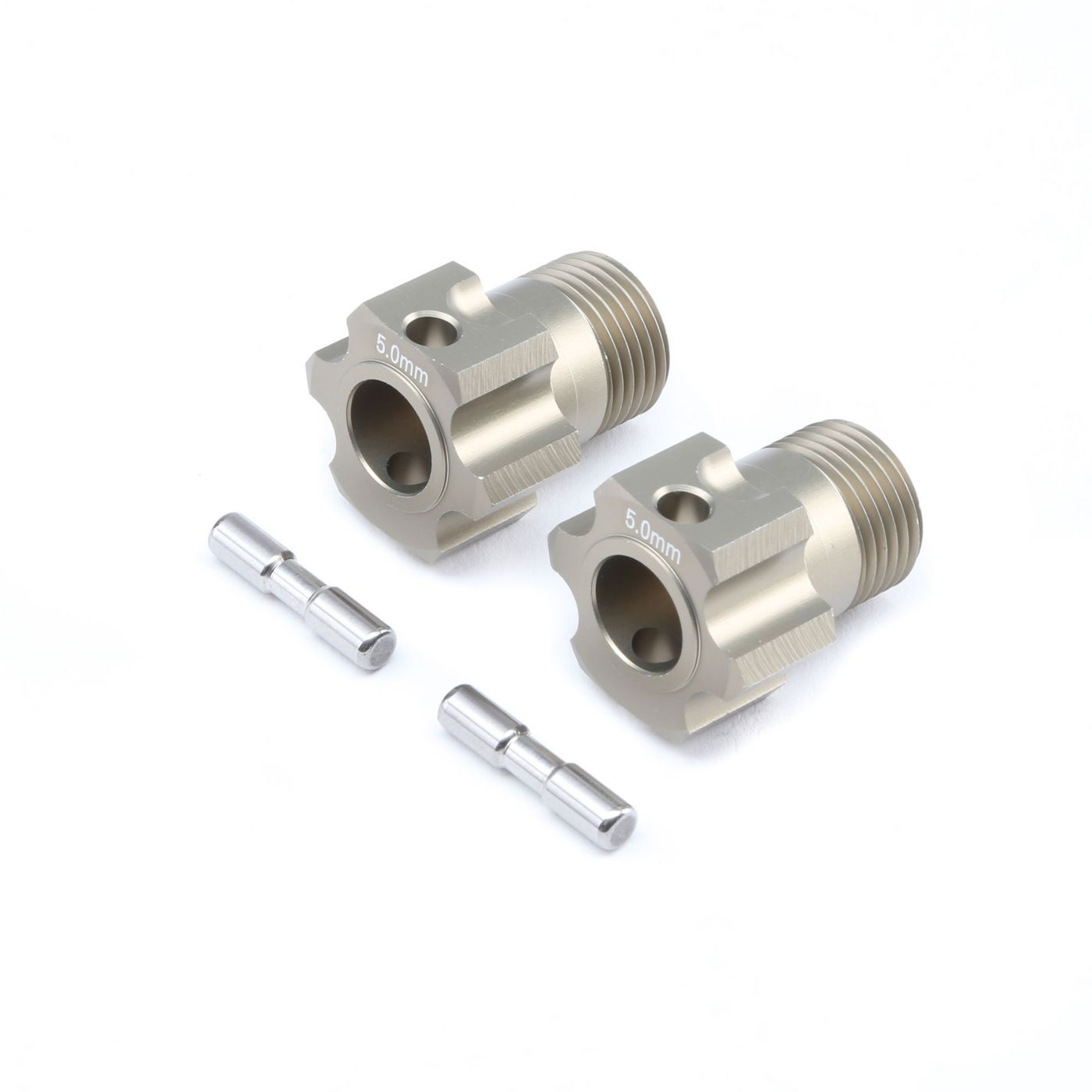 TLR Wheel Hex & Pin, +5.0mm (2): 5B, 5T, MINI WRC TLR352004