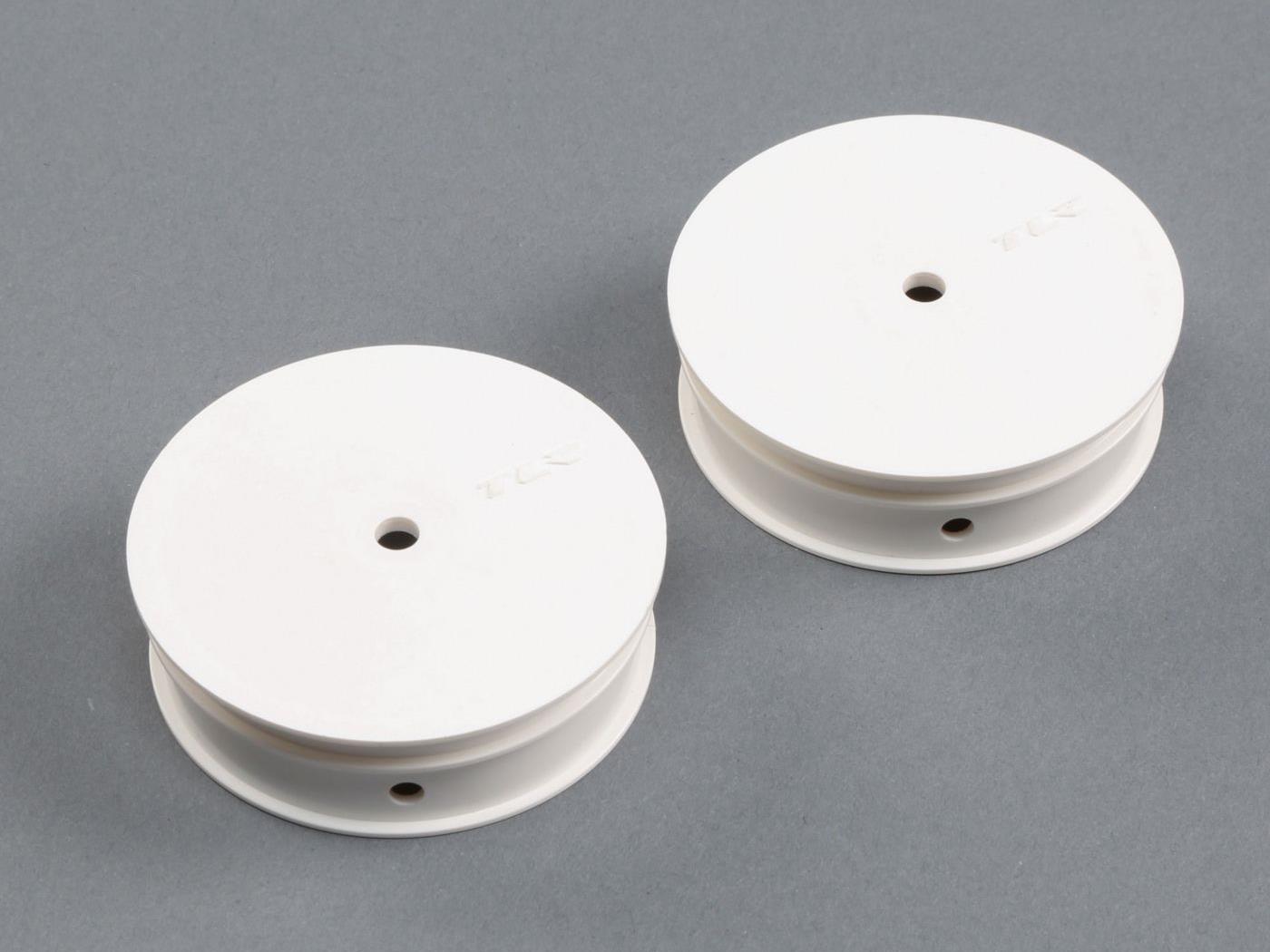 TLR Narrow Front Wheel, Stiffezel, White (2): 22 TLR43019