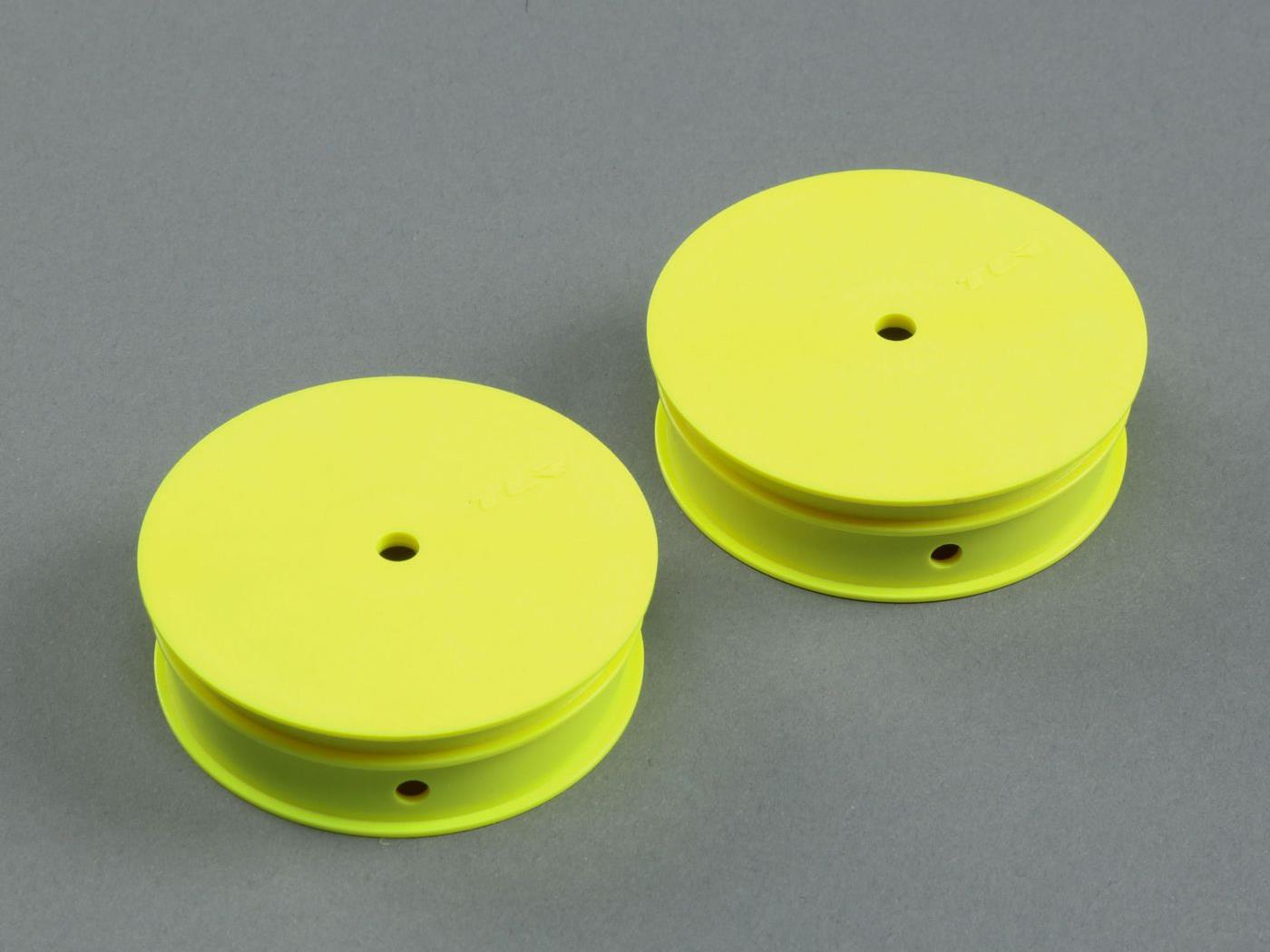 TLR Narrow Front Wheel, Stiffezel, Yellow (2): 22 TLR43020