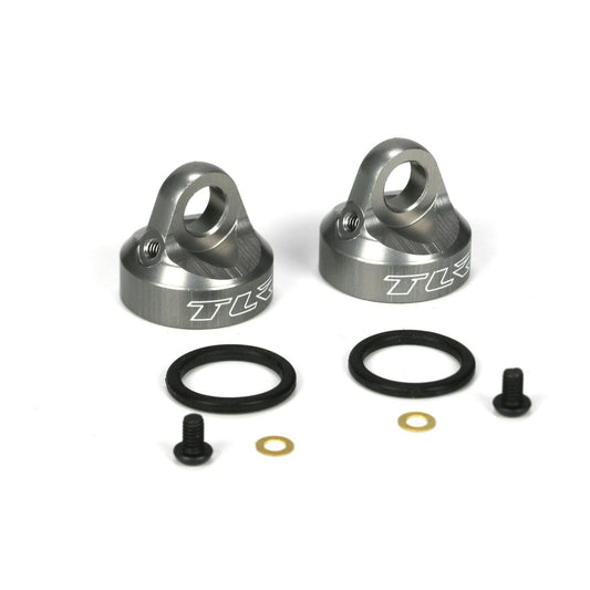 TLR Bleeder Shock Caps, Aluminum (2): TEN TLR5062