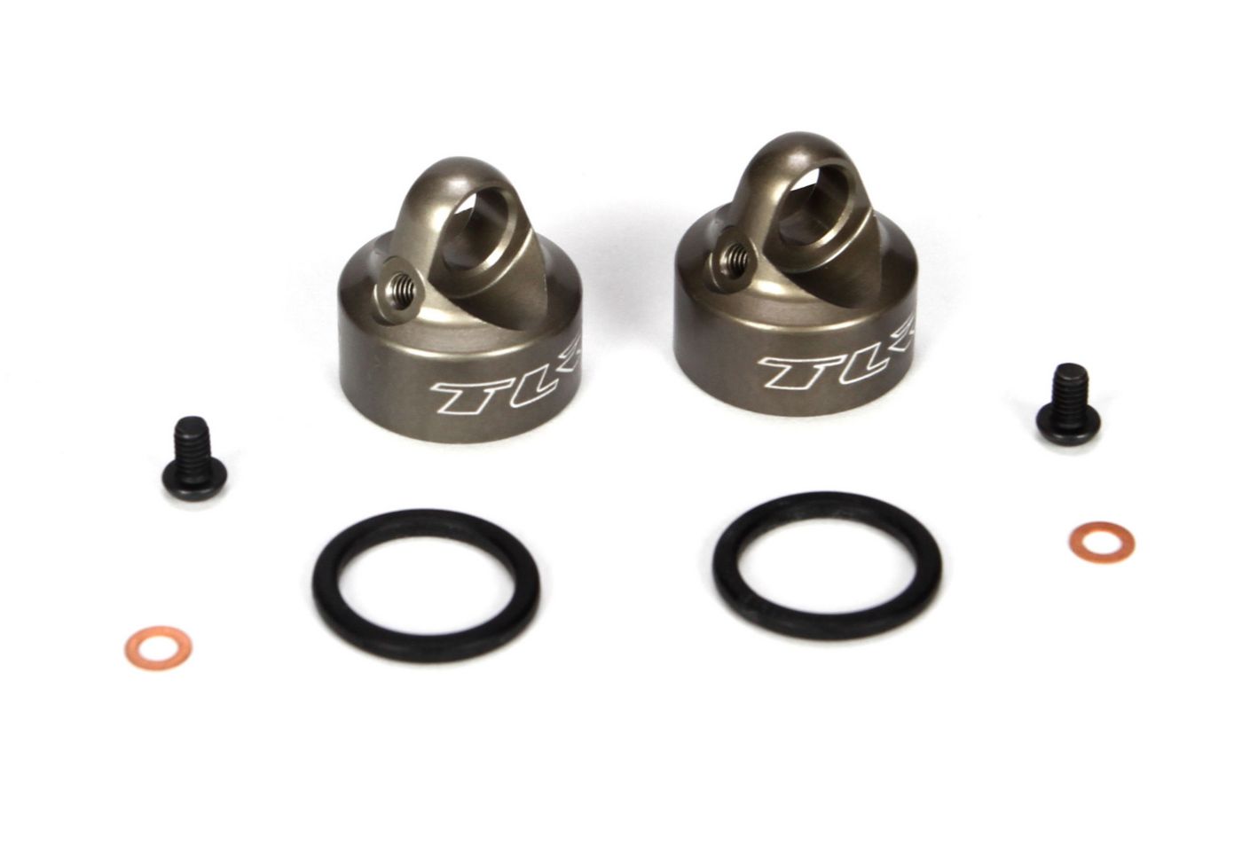 TLR Bleeder Shock Caps Alum (2): 22/22T TLR5065