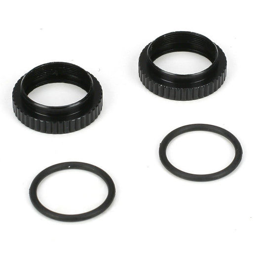 TLR Shock Preload Adjuster Nut w/ O-rings: 22 TLR5094