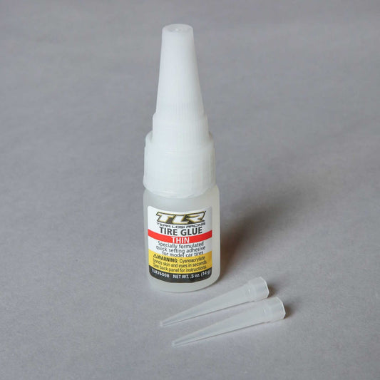 TLR Tire Glue,.5oz, THIN TLR76008