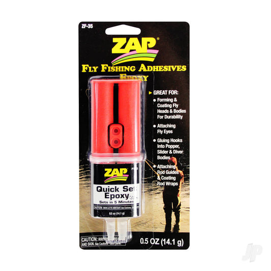 Zap Fly Fishing Adhesives Quick Set Epoxy (0.5oz, 14.1g) ZF-35
