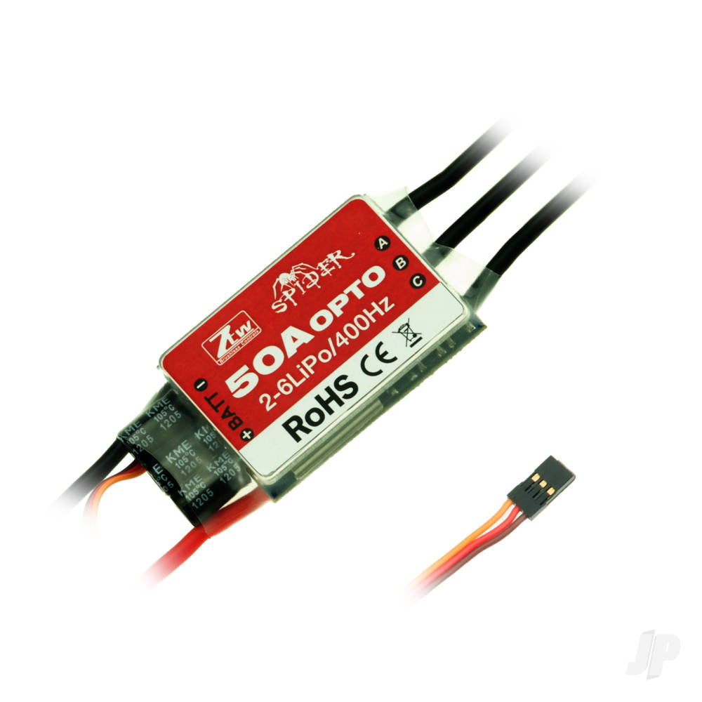 ZTW Spider 50A Opto 12V ESC (2-6 Cells) 5050311