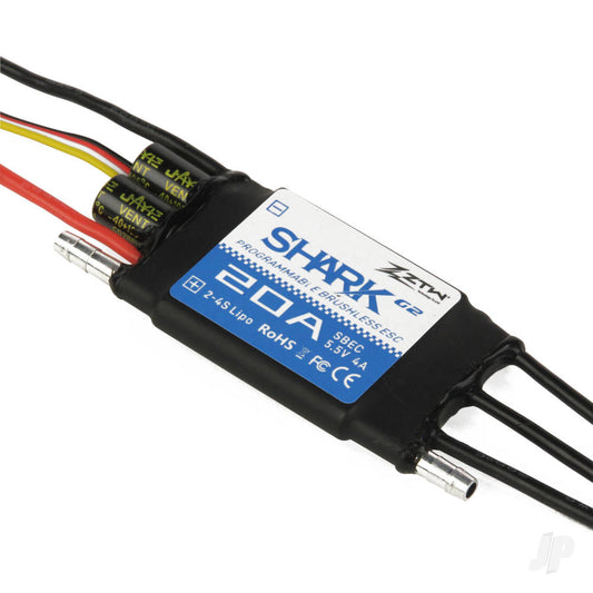 ZTW Shark 20A SBEC ESC G2 (2-4 Cells) (Water-cooled) 9020211