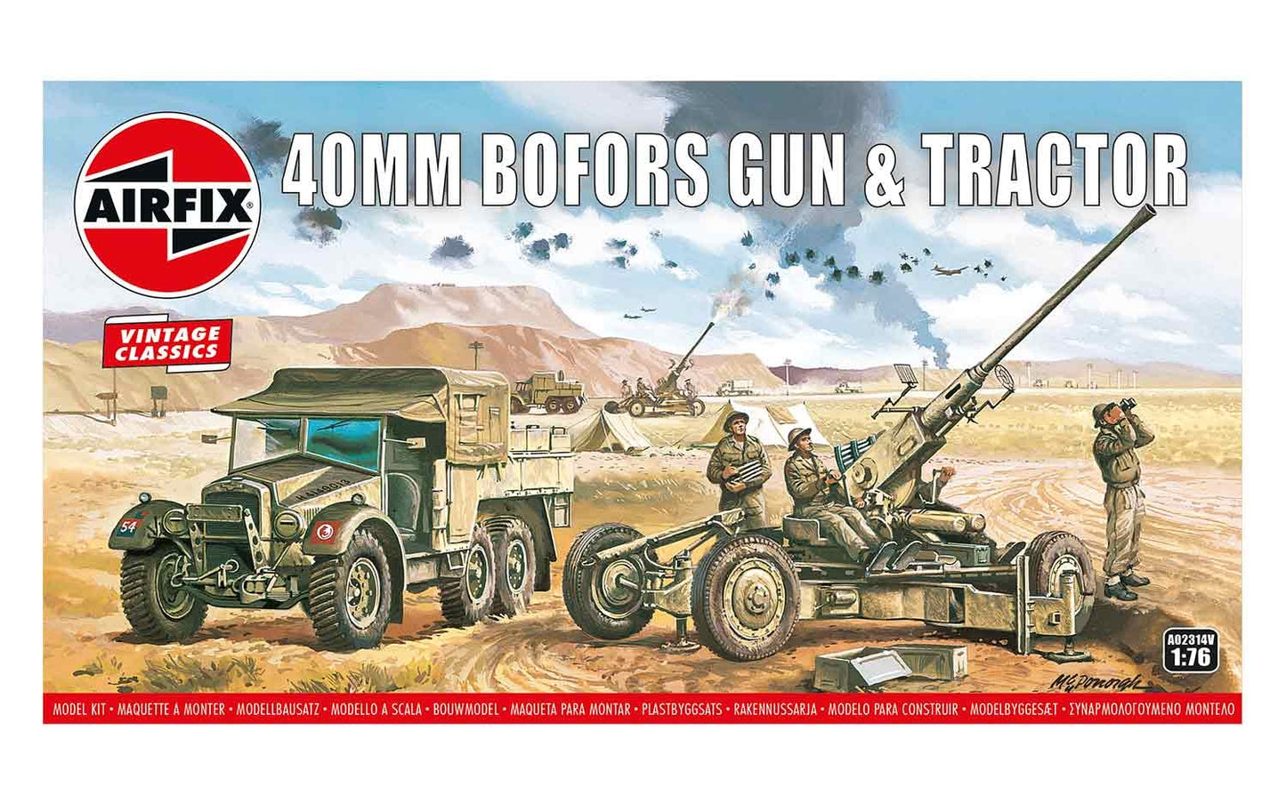 Airfix A02314V Bofors 40mm Gun & Tractor 1:76 Model Kit