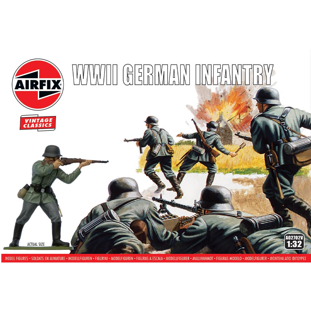 Airfix A02702V WWII German Infantry 1:32 Plastic Model Kit