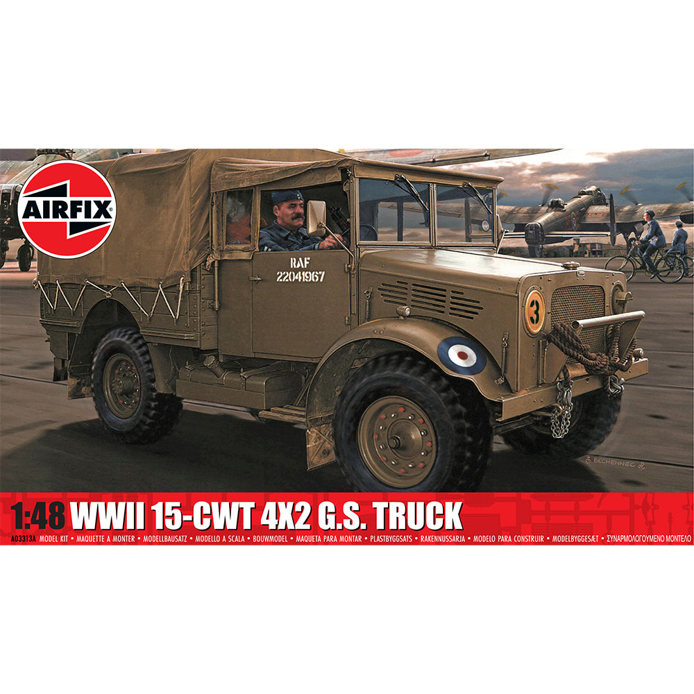 Airfix A03313A WWII RAF 15-cwt 4 x 2 G.S. Truck 1:48 Model Kit