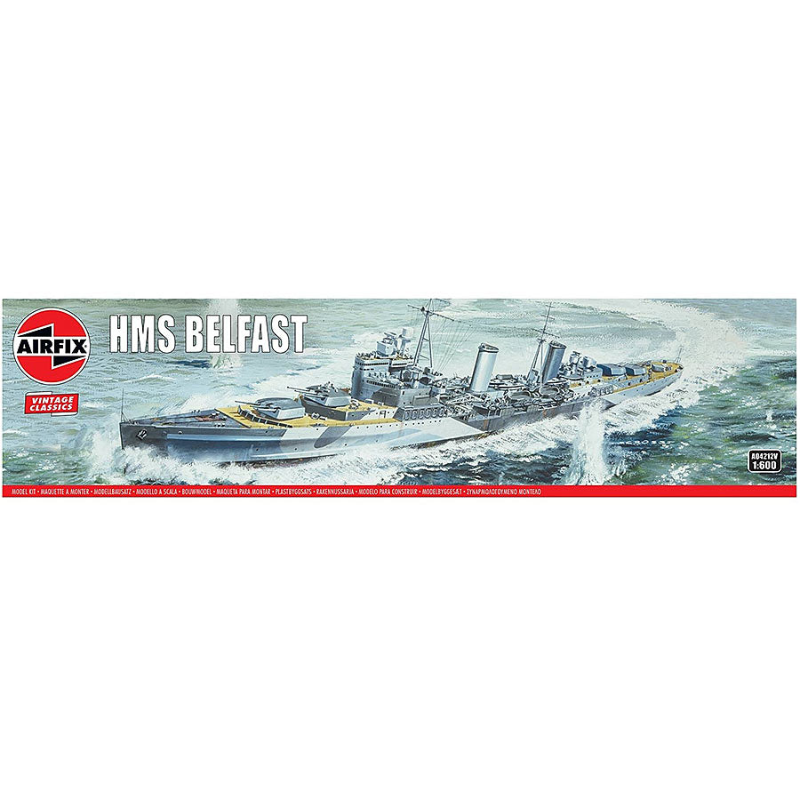 AIRFIX A04212V HMS Belfast - Vintage Classics 1:600 Ships Model Kit