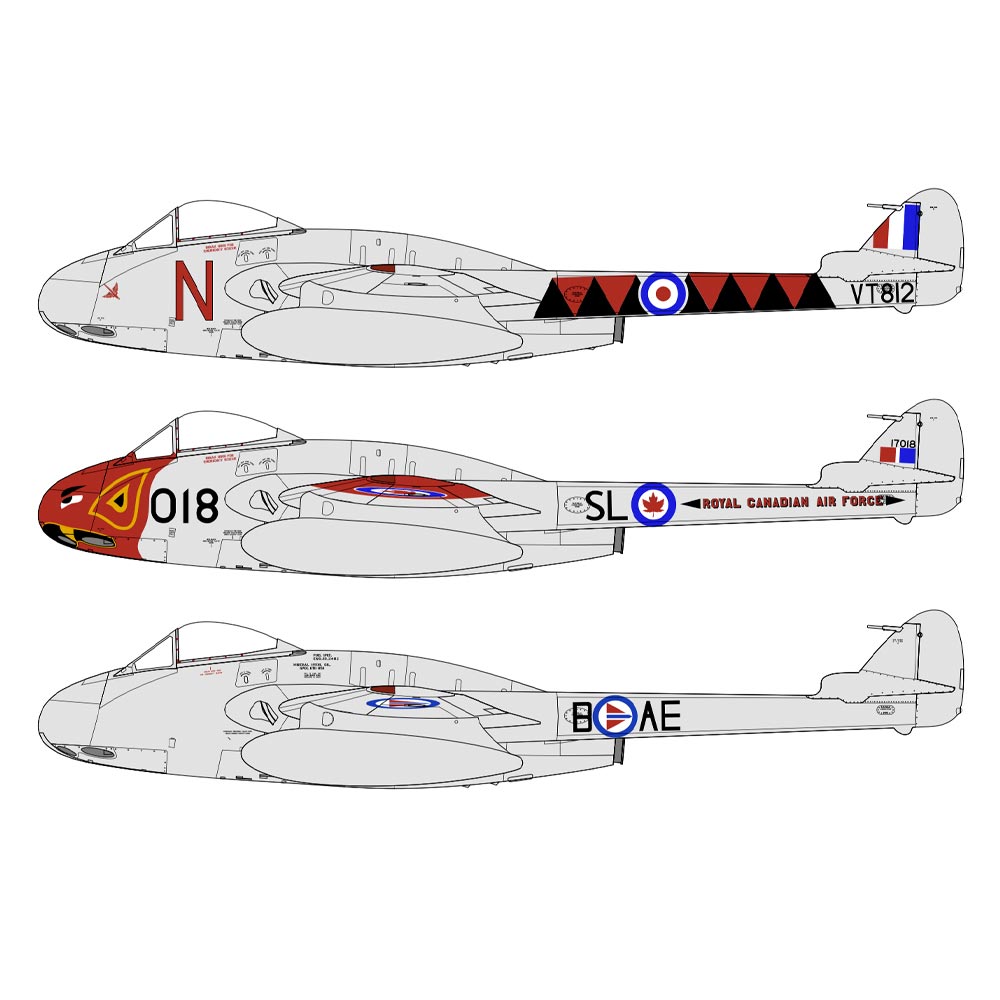 Airfix A06107 de Havilland Vampire F.3 1:48 Plastic Model Kit