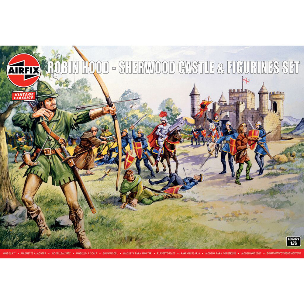 Airfix A06702V Robin Hood - Sherwood Castle & Figurines Set 1:76 Model Kit