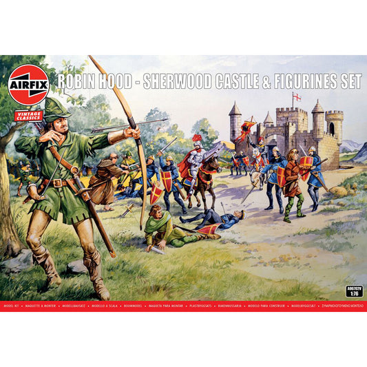 Airfix A06702V Robin Hood - Sherwood Castle & Figurines Set 1:76 Model Kit