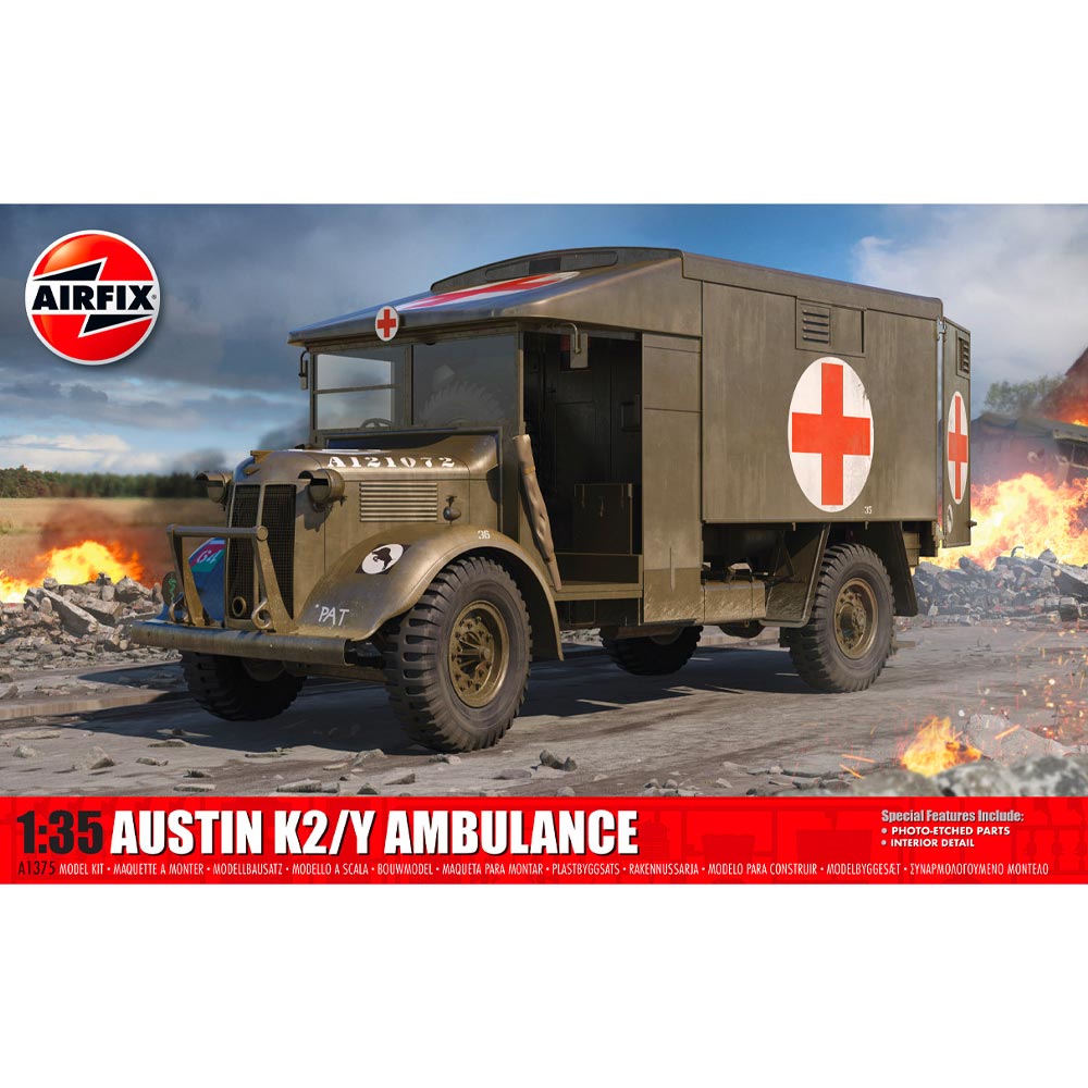 Airfix A1375 Austin K2/Y Ambulance 1:35 Plastic Model Kit