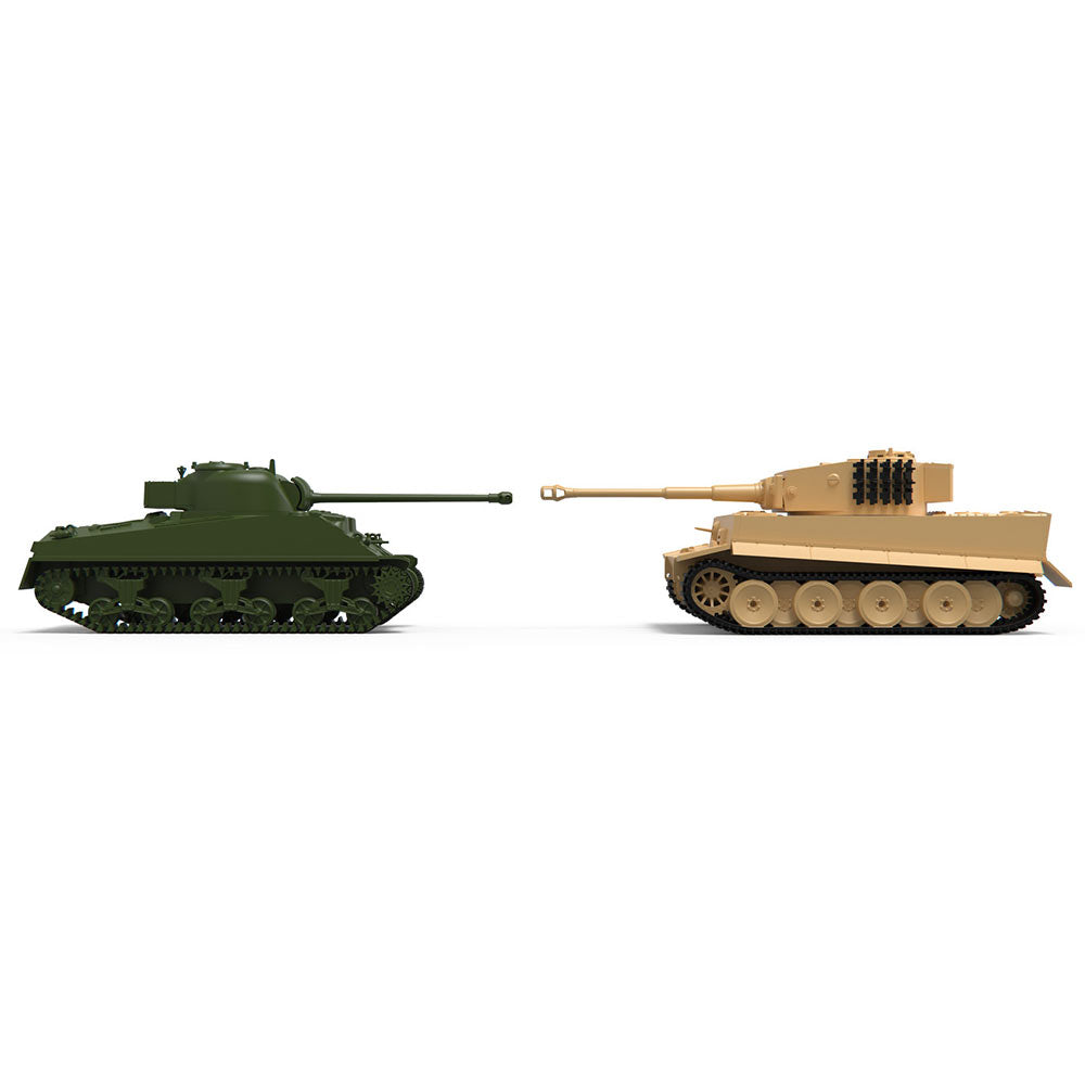 Airfix A50186 Classic Conflict Tiger 1 vs Sherman Firefly 1:72 Plastic Model Kit