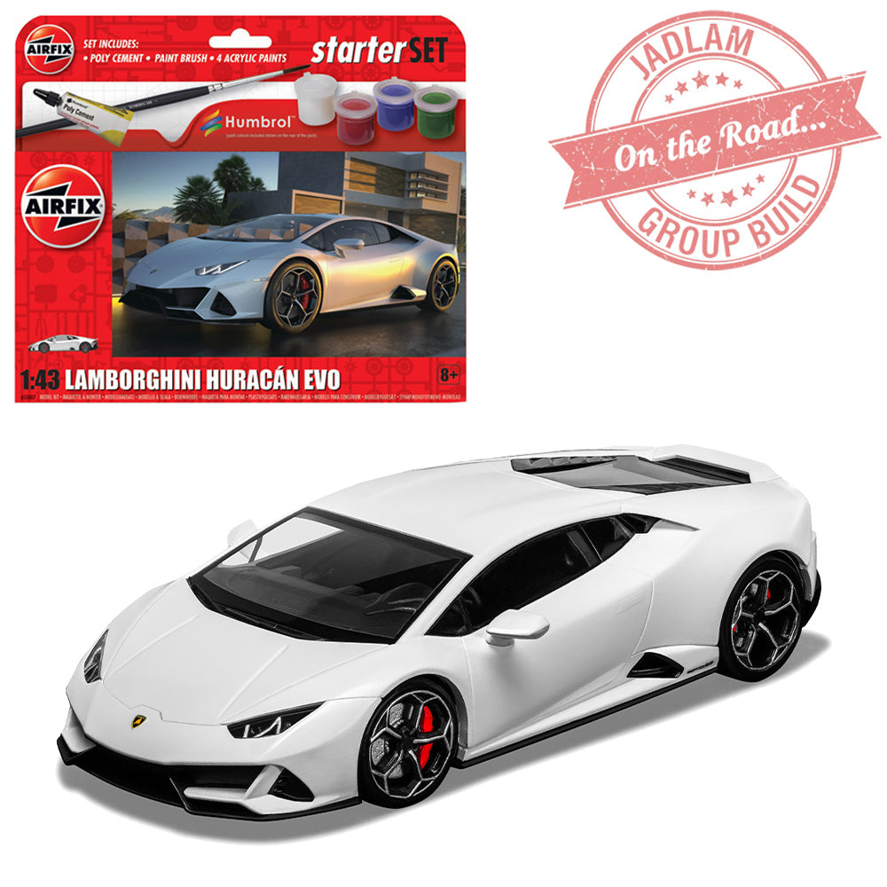 Airfix A55007 Starter Set - Lamborghini Huracan EVO 1:43 Model Kit