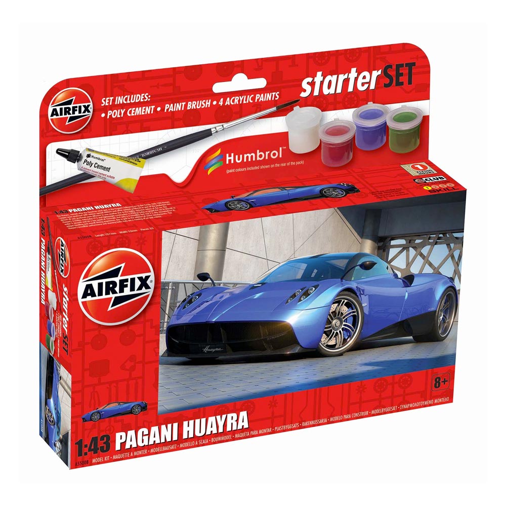 Airfix A55008 Small Starter Set NEW Pagani Huayra 1:43 Car Model Kit