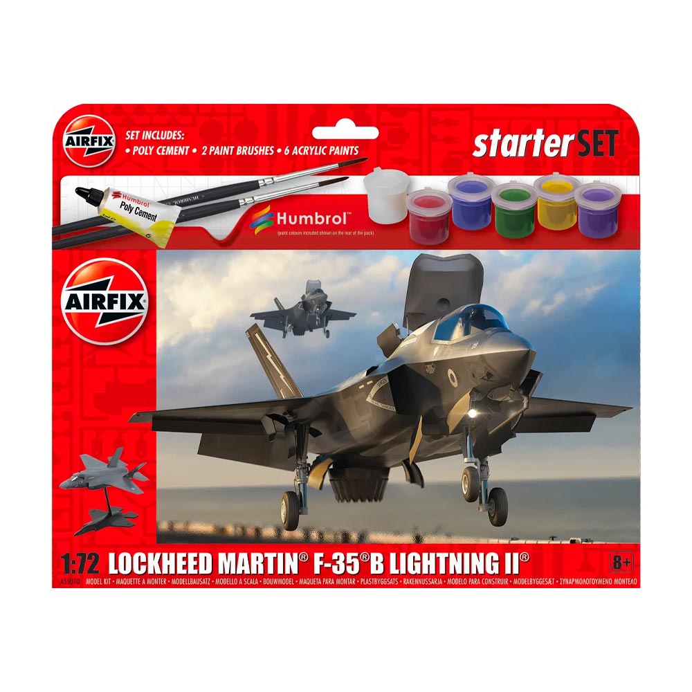 Airfix A55010 Starter Set - Lockheed Martin F-35B Lightning II 1:72 Model Kit