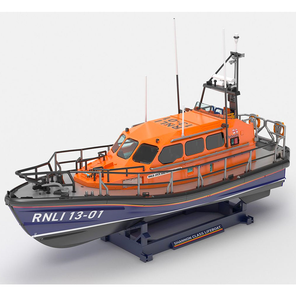 Airfix A55015 RNLI Shannon Class Lifeboat 1:72 Model Kit Starter Set & Decals