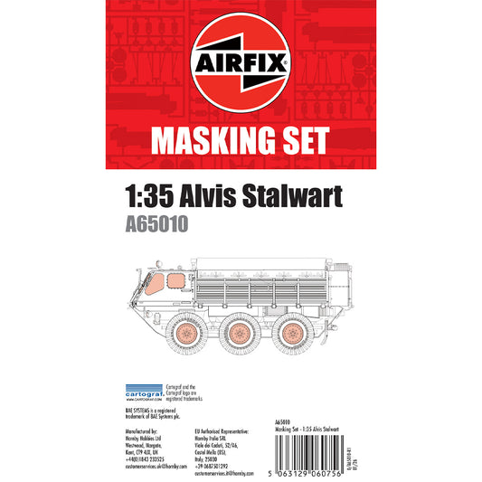 Airfix A65010 Alvis Stalwart Masking Set for A1381/A1387 1:35 Model Kit