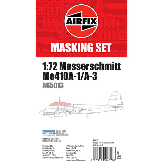 Airfix A65013 Me410 Masking Set for A04069 etc 1:72 Model Kit
