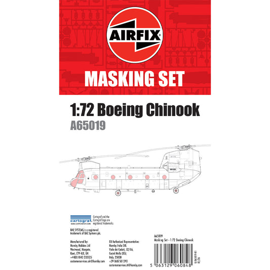 Airfix A65019 Boeing Chinook Masking Set for A06023/4 1:72 Model Kit