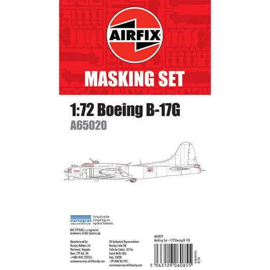Airfix A65020 Boeing B-17 Masking Set for A08018A 1:72 Model Kit
