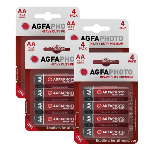 AGFAphoto AA Batteries 4-Pack (x4) 1.5V - 16 Batteries